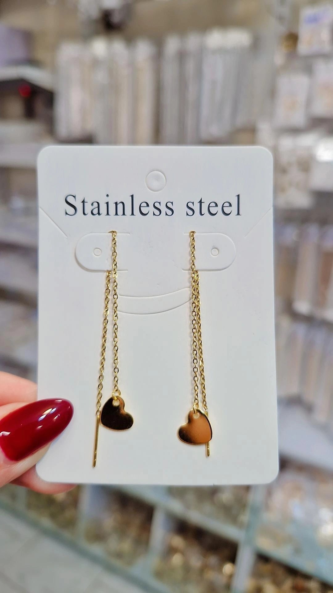 گوشواره بخیه ای طرح طلا کد 700