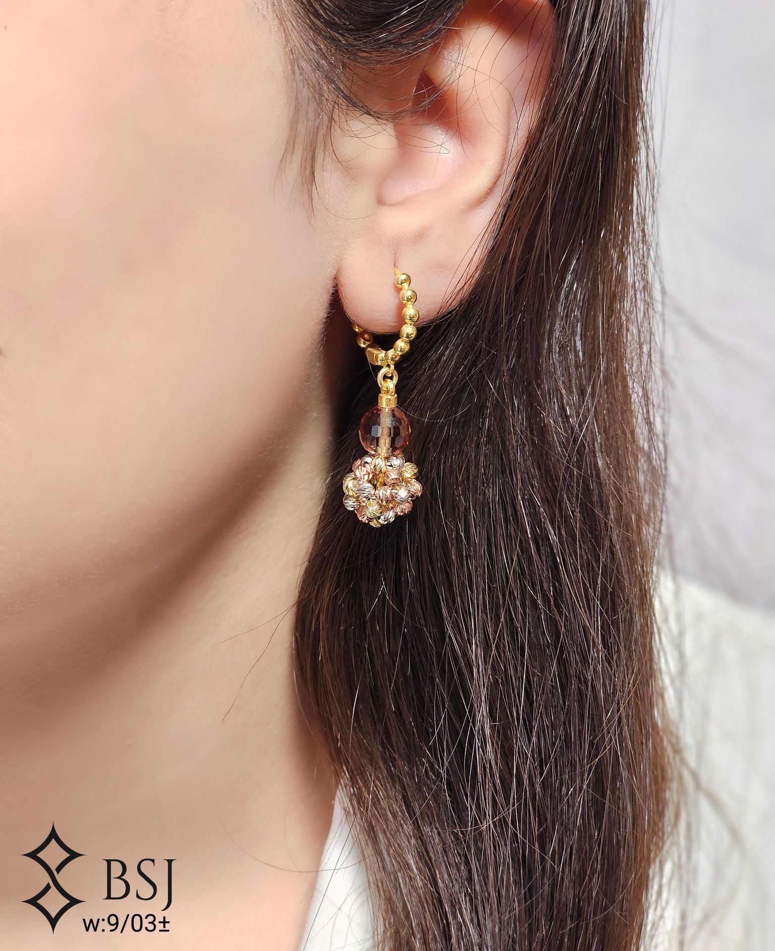 گوشواره نقره البراندو