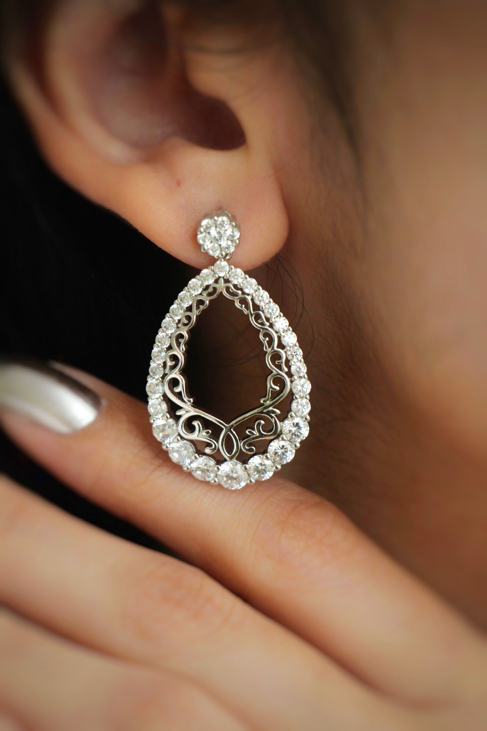 نیمست جواهری نقره کد Gh1