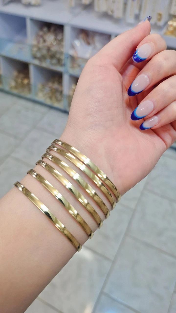 النگو آیینه ای طلا روس کد700